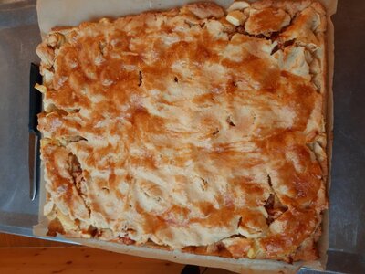Gedeckter Apfelkuchen